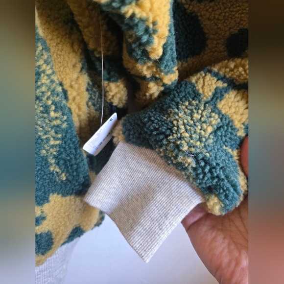 NWT! Free People We The Free, Canyon Moon Cardi Coat, Olive Combo, Size Small - Picture 6 of 10